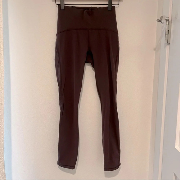 lululemon athletica Pants - Lululemon Maroon/Light Purple Leggings
